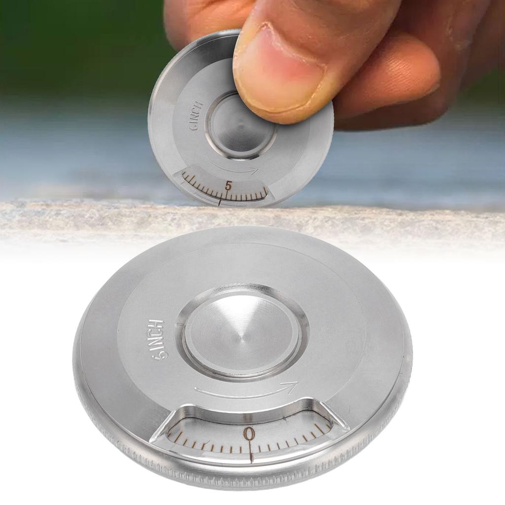 Round Measuring Ruler Stainless Steel Curve Measuring Rolling Ruler Portable Fingertip Toy
