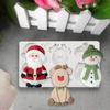 Christmas Silicone Mold Santa Claus Elk Snowman Cake Decoration Mold Fondant Baking Mold
