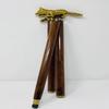 Brass Handle Wood Walking Stick Cane For Gift Nautical 93.98 Cm