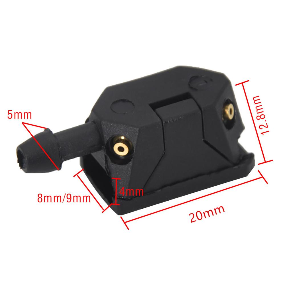 High Quality Durable 2Pcs 4 Way Front Windscreen Wiper Arm Washer Nozzle Jets