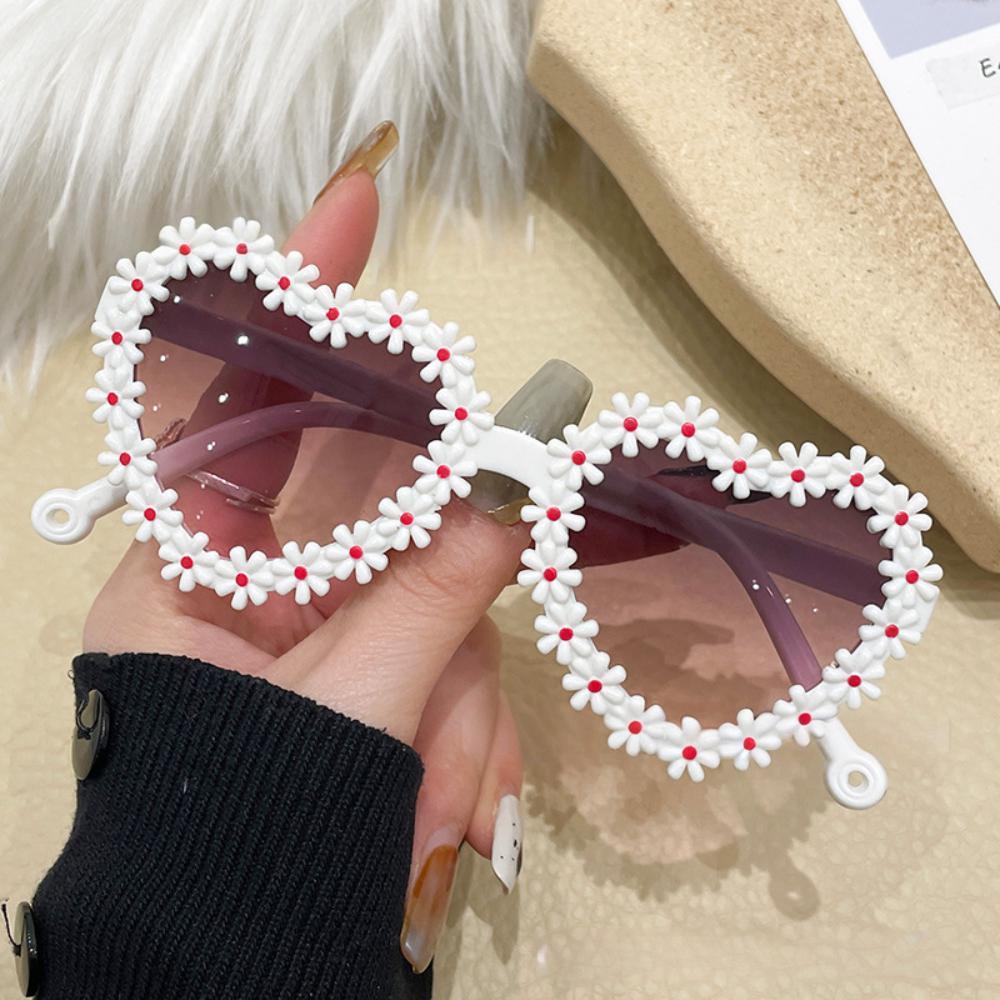 

Children Cute Daisy Sunglasses Eyewear Kids Outdoor Party Favors Heart-Shaped Sun Glasses UV Protective Eyeglasses Gafas De Sol other білий