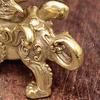 Keychain Pendant Creative Retro Copper Fengshui Statue Animal Key Charm for Home