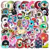 10/30/60pcs Cartoon Evil Eye Horror Eyes Sticker Cool Graffiti Decals Waterproof DIY Helmet Phone Laptop Bike Sticker