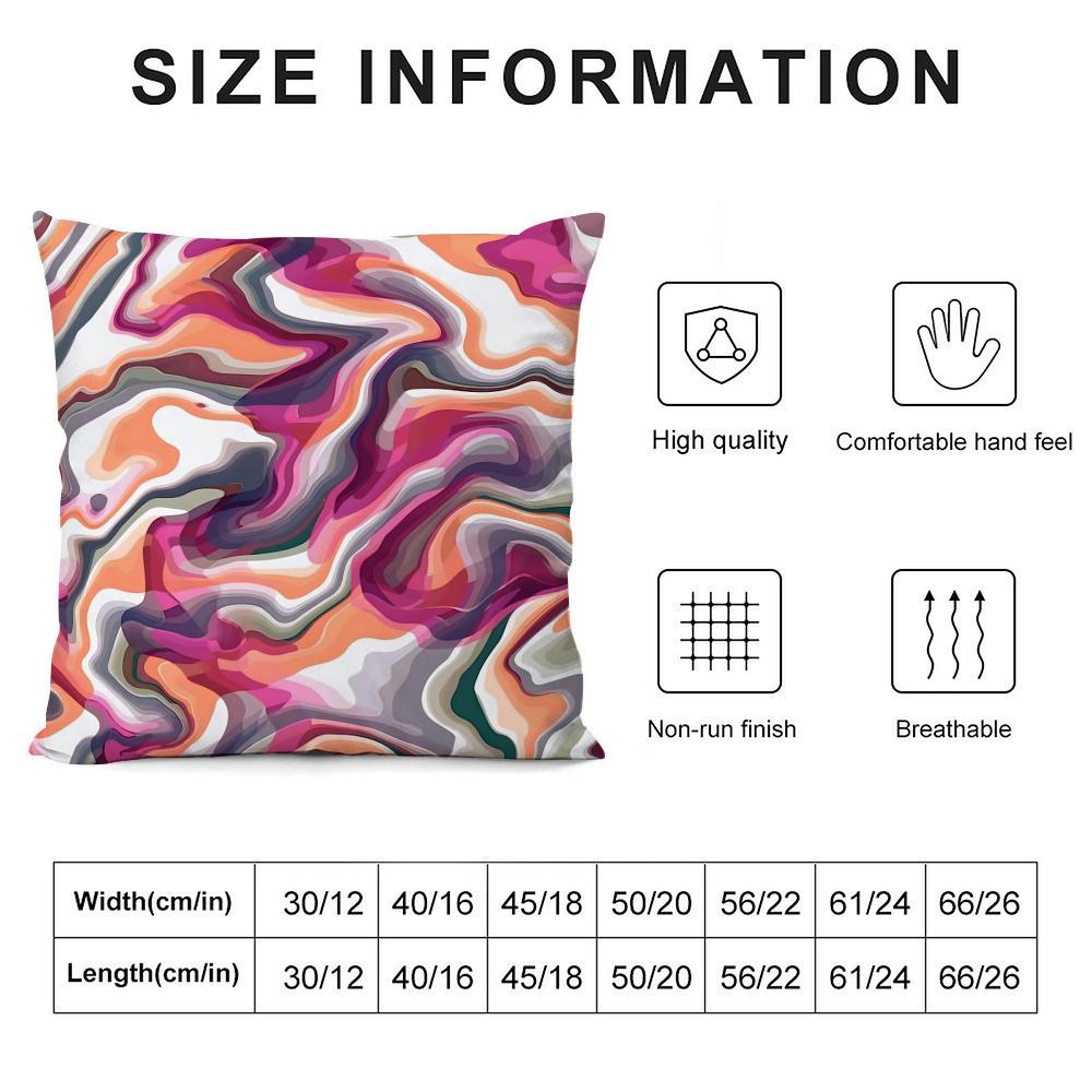 Quicksand Pattern Cushion Cover Pillowcase Ultra Soft Skin Friendly Fabric Cloud Like Comfort & Concealed Zipper