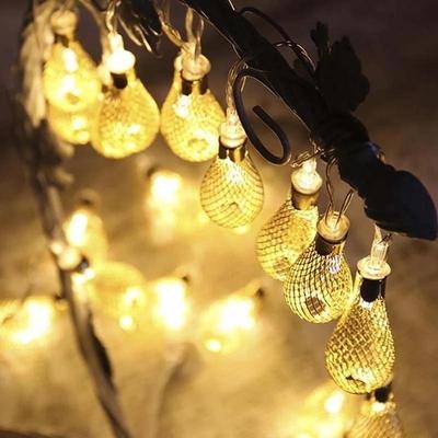 20led Battery Operation Led String LED Metal Drip String Lights Patio Wedding Party Christmas Lights Bedroom Wedding Decoration