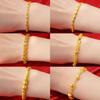 Dubai Jewelry Fish-Shaped Peach Heart Ladies Gold Plated-Plated Bracelet Gold Plated Love Watch Chain Gold Plated Fish Bracelet
