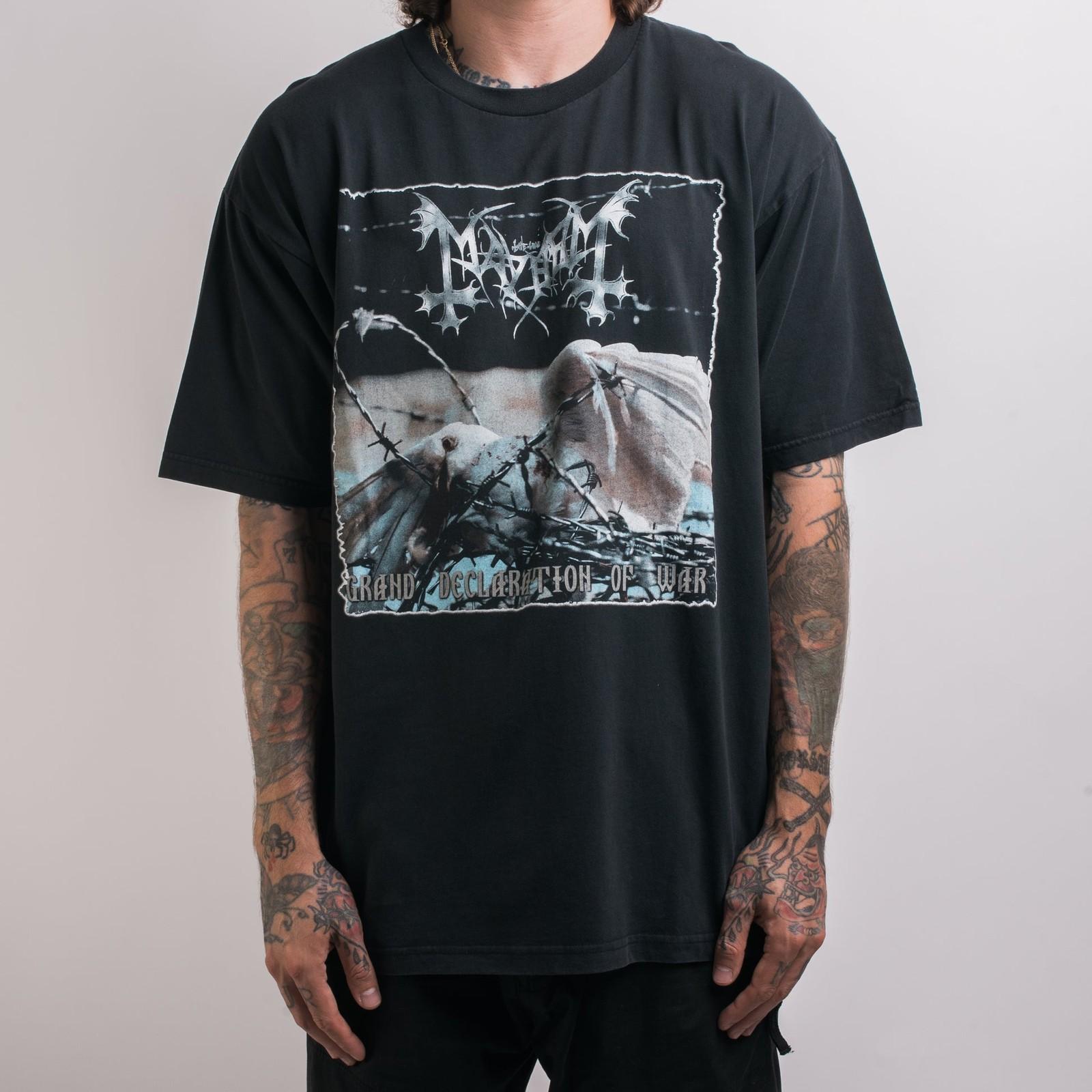 Vintage 2000 Mayhem Grand Declaration Of War Tour Black Unisex Shirt WA1778 L