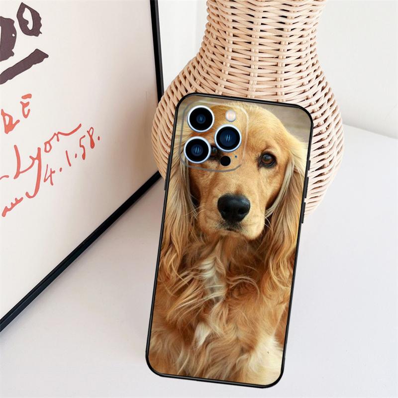 Cocker Spaniel Dog Phone Case For iPhone 17 Pro Max 16 15 11 12 13 14 Pro Max Mini 15 16 Plus 16e 17 Air Cover