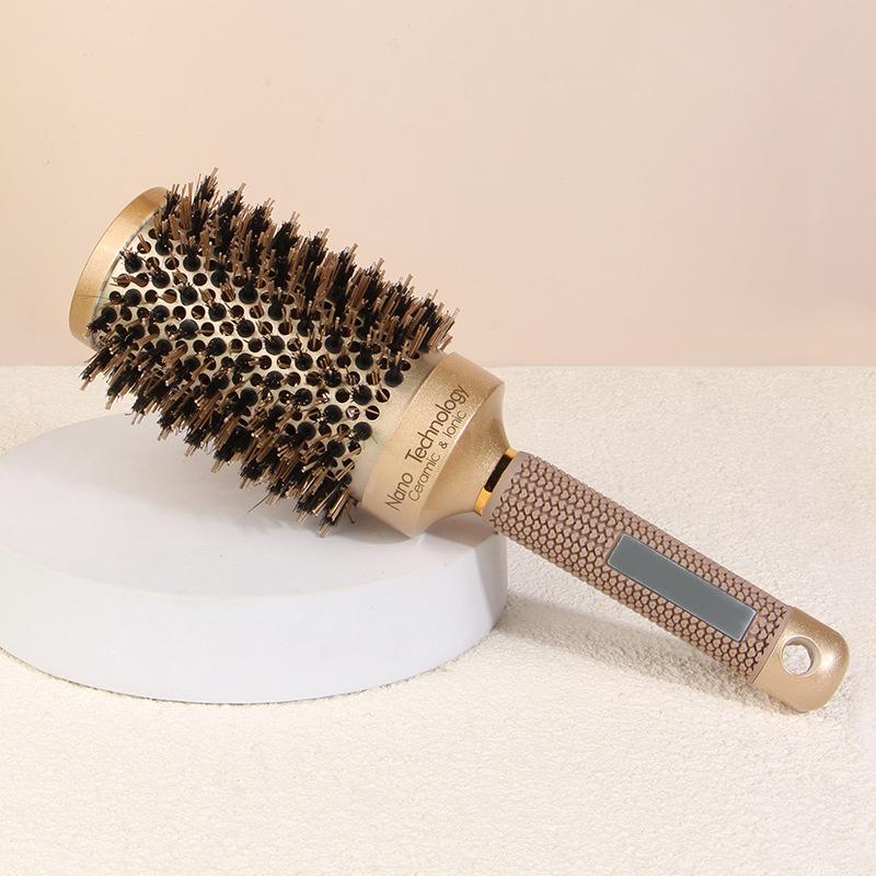 Comb for Women Boar Bristle Round Hair Brush For Styling Curling Blow Dry NEW