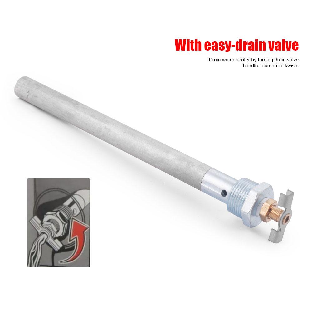 RV Water Heater Anode Rod 3/4''NPT/234mm,1/2''NPT /115mm Length Reliable Protection for Suburban Hot Water Heaters Anode Rod