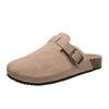 Women's Cork Baotou Slippers - Trendy Roman-Style Casual Slip-Ons In Large Sizes