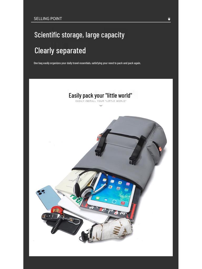 Herren Rucksack mit großem Fassungsvermögen für Business und Reise, für Studenten