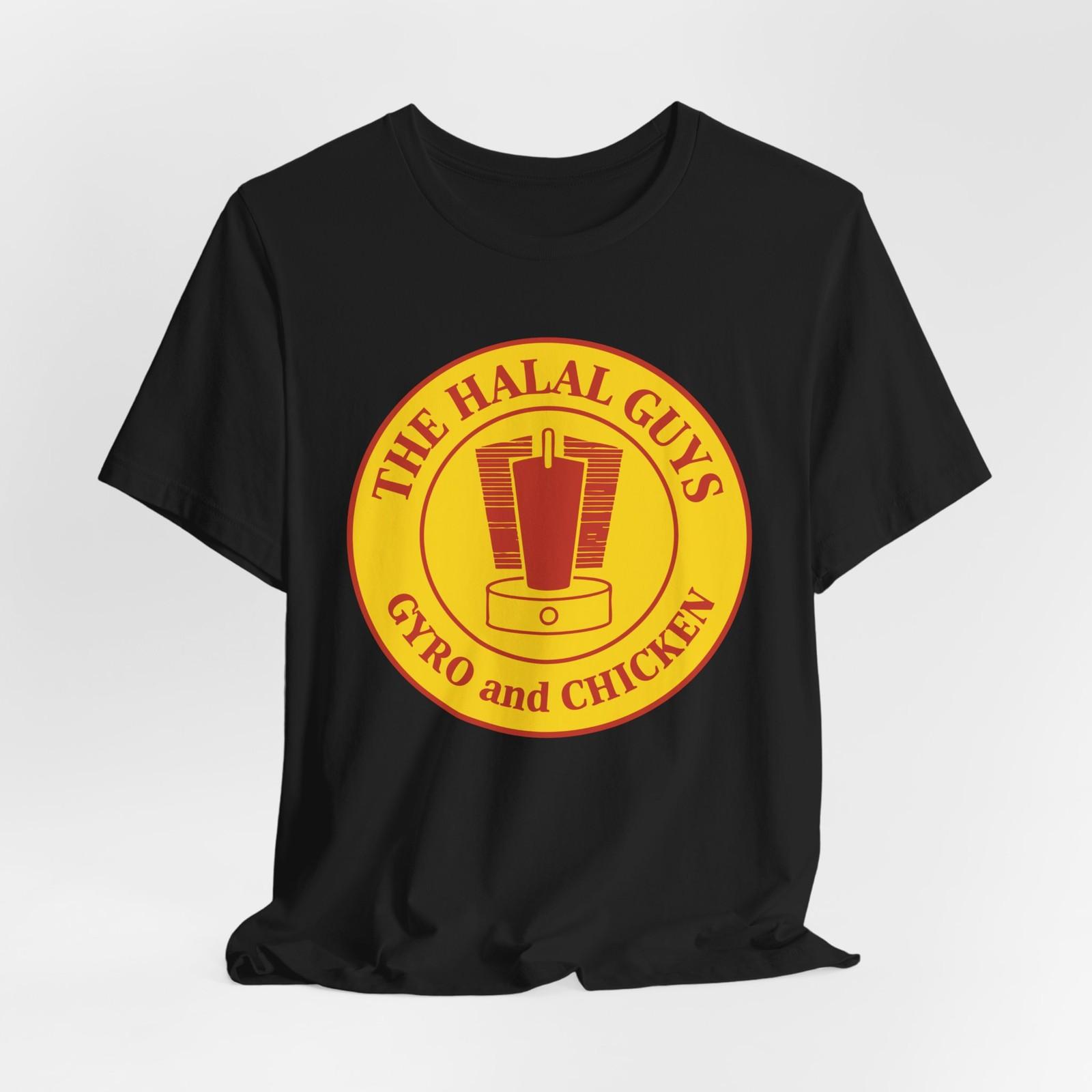 Унисекс Футболка с Логотипом Ресторана The Halal Guys Черная Темно-синяя S-5XL S разноцветный
