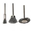 With Rod Wire Brush 3Pcs/Set Brushes Polishing Rust Removal Stainless Steel