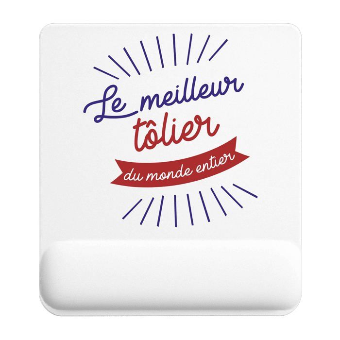 Tapis de souris - PLANETEE - Meilleur Monde - 22x18 cm - Surface lisse antidérapante - Impression sublimation HD