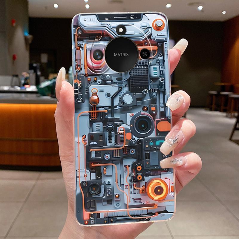 Casing For Honor X9c Smart 5G Luxury Dragon Cute Cool Boys Girls Phone Case Back Cover Honor X9cSmart Transparent Soft TPU Shell