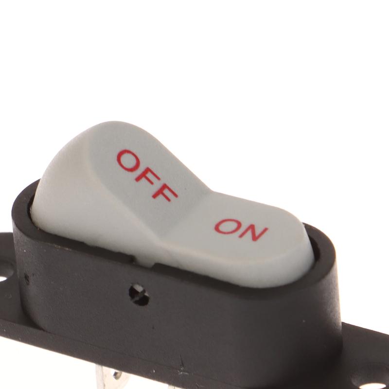1/5Pcs Boat Button Switch White 2 Pin Light On/Off 250V 6A Ac Amp 125V 10A Electric Wok Home Start Switch