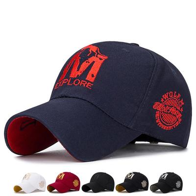 Baseballová kšiltovka WOLF M Letter pro muže Ženy Streetwear Dad Hat Summer Sun Visor Trucker Cap