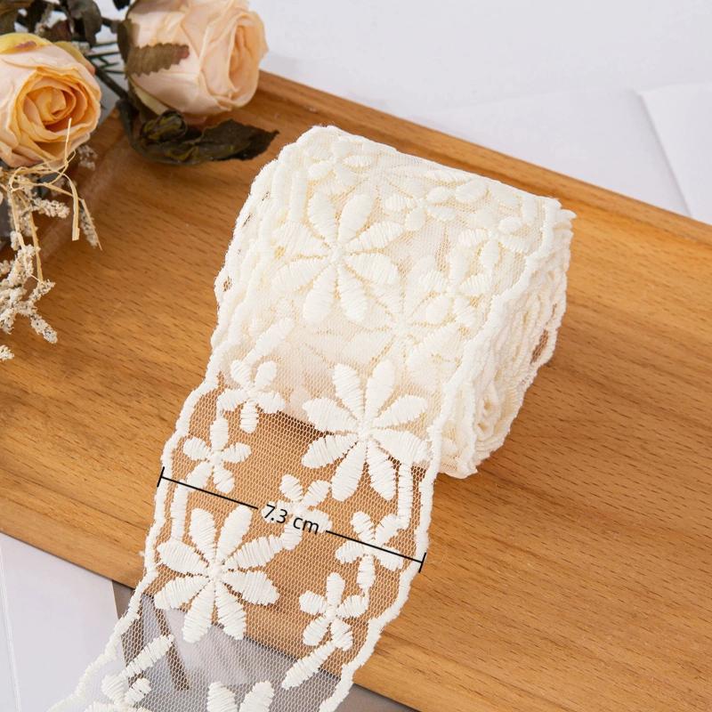 Lace Ribbon Star Floral Embroidered Ribbon For Gift Flower Sewing Accessories Party Wedding Decoration Packing Tape