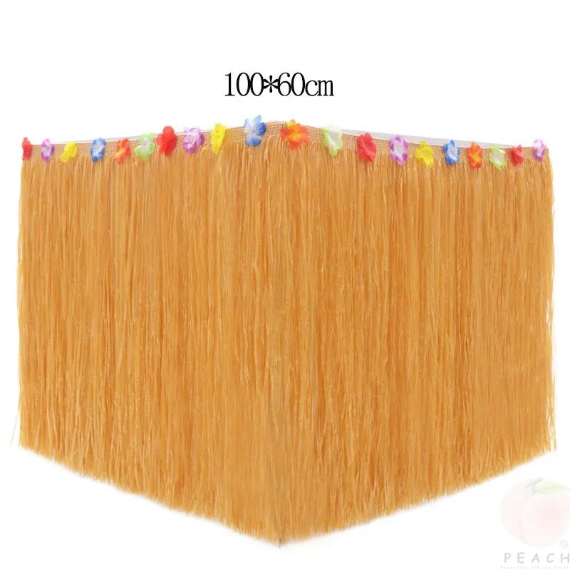 Hawaiian Party Decorations Tropical Luau Grass Table Skirt Luau Party Hula Skirt Tiki Hawaii Themed Summer Beach Birthday Party