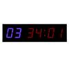 Gym Timer Interval 6 Bit LED Workout Countdown Up Stopwatch with Remote 1.8in