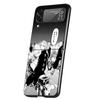 Tokyo Aevengers Black Anime Case Phone Cover for Samsung Galaxy Z Flip 7 6 5 4 3 5G ZFlip7 ZFlip6 ZFlip5 ZFlip4 ZFlip3 Black Fun