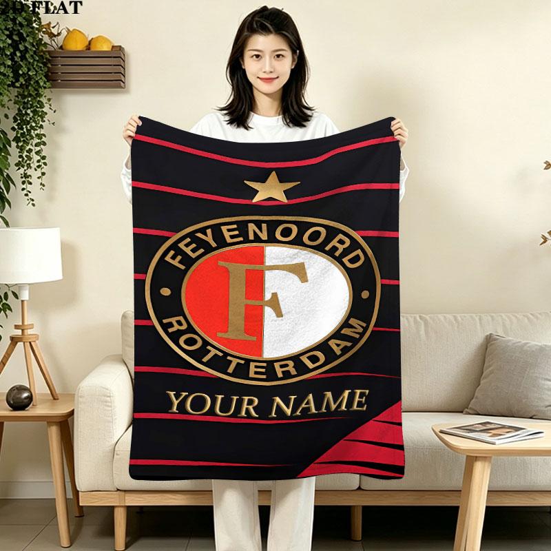 Custom Feyenoord Blanket, High quality Comfortable for All Seasons, Home Decor, Warmth and Comfort