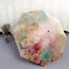 1pc Floral Fantasy Pastel Garden Umbrella with Plastic Handle,Suitable for All Seasons Home Travel Outdoor UmbrellaDD412