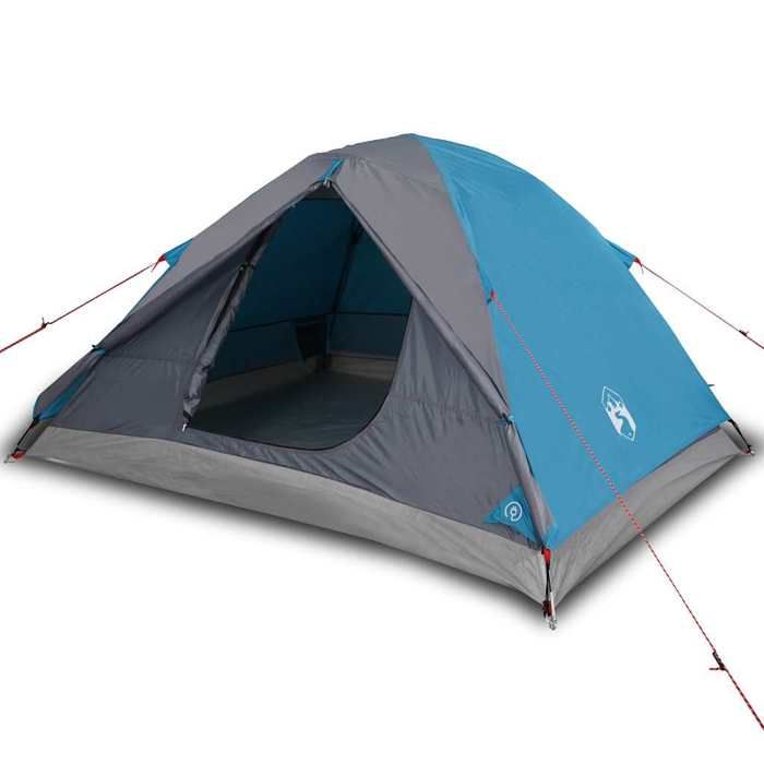 Tente de camping - vidaXL - 3 personnes - Imperméable - Bleu - Léger et portable