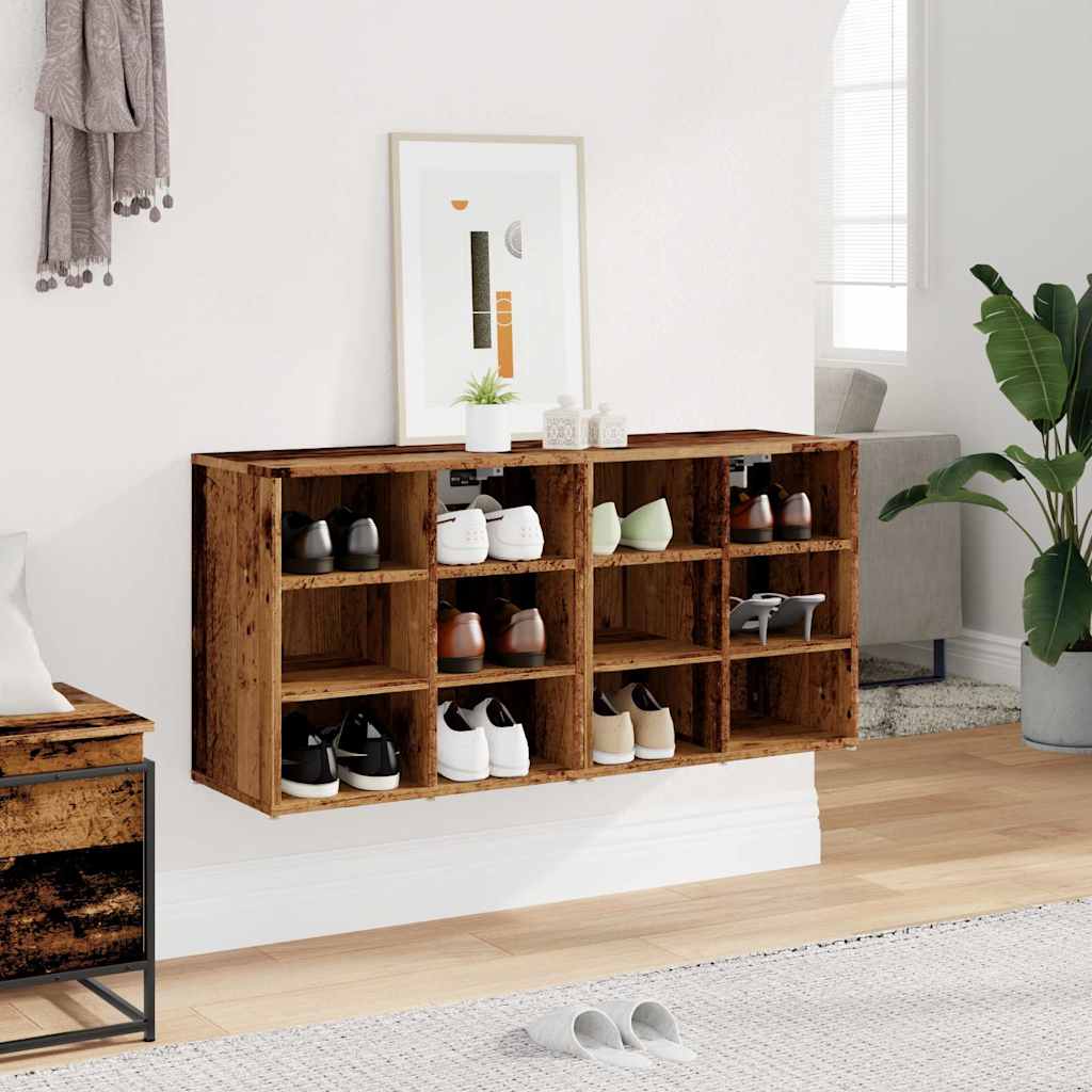 Shoe Cabinets 2 Pcs Vintage Wood Look 52 X 30 X 50 Cm
