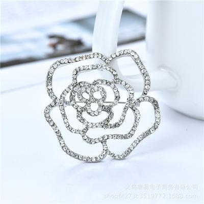 Girlande Legierung Brosche mit Strasssteinen ,Kreative Kleidung Korsage Voll Strass Rose Brosche