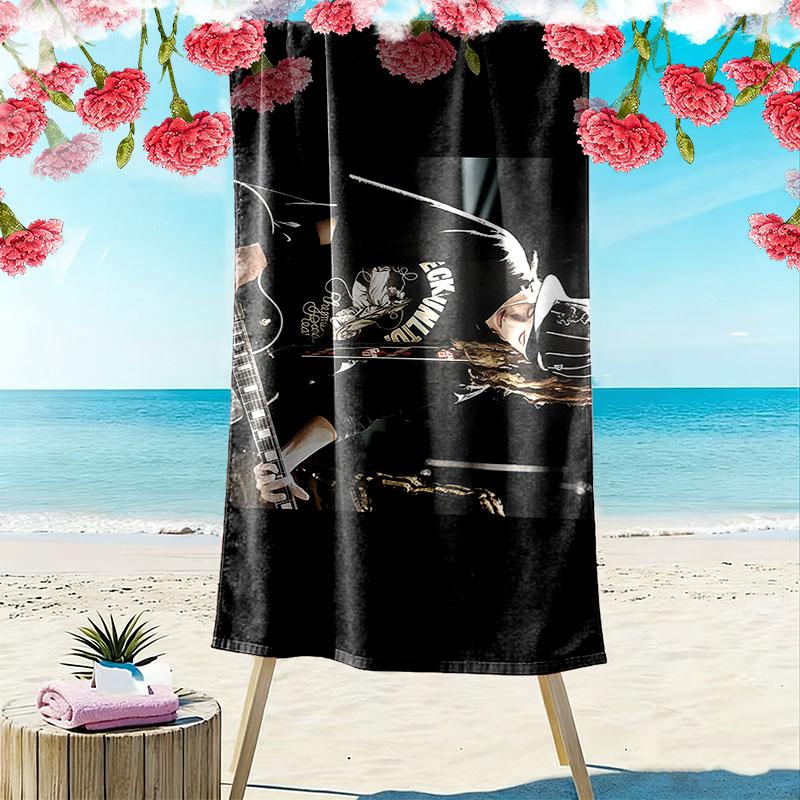 Tom Kaulitz Print Strandtuch, Großes Weiches Schnelltrocknendes Handtuch für Strand Camping Schwimmen