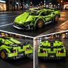 1280Pcs 1:14 Moc Racing Car Building Blocks, Mechanical Speed Sports Car Model Kit Stem Gift For Boys Kids Adults Ages 12+