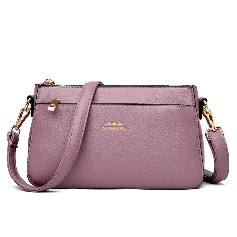 

Сумки для женщин среднего и пожилого возраста 2025 новые универсальные повседневные сумки через плечо, сумки под мышкой, простые и модные мамины сумки-мессенджеры фиолетовый