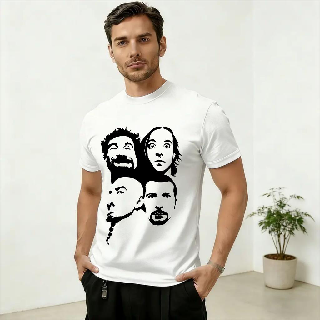 Unisex's Band SOAD Live 2026 Concert T Shirts Pure Cotton Tops Vintage Short Sleeve Round Collar Tees Gift Idea T-Shirt