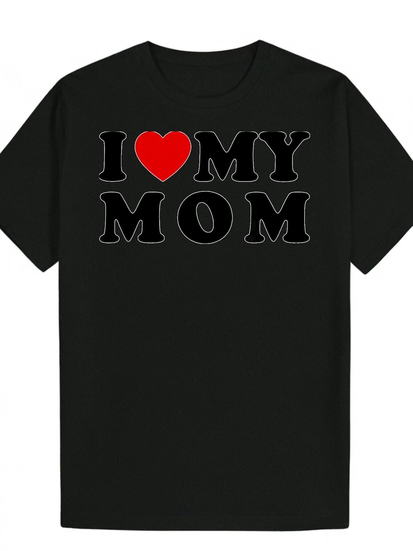 Round Neck Polyester (Polyester) Letter Print T-shirt XL