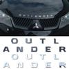 ABS Car Front Hood Letters Emblem Cover Sticker for Mitsubishi OUTLANDER Logo Rear Trunk Emblem Styling Modified Decoration MQ9