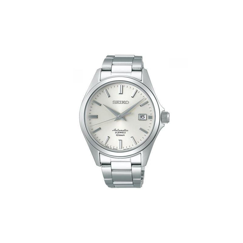 SEIKO 100 meters waterproof depth Automatic Steel Strap men s watch silver dial SZSB011 серебряный