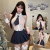 Domila Pure Desire College Style Split Uniform Set Sex Underwear Sexy Underwear Sex Products F569
