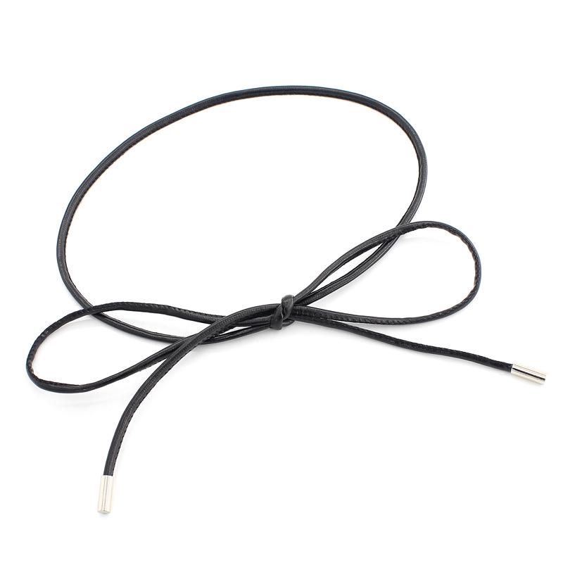 Waist Chain, Thin Belt, Simple Decorative Straps, With Dress And Bow Waist Rope For Women