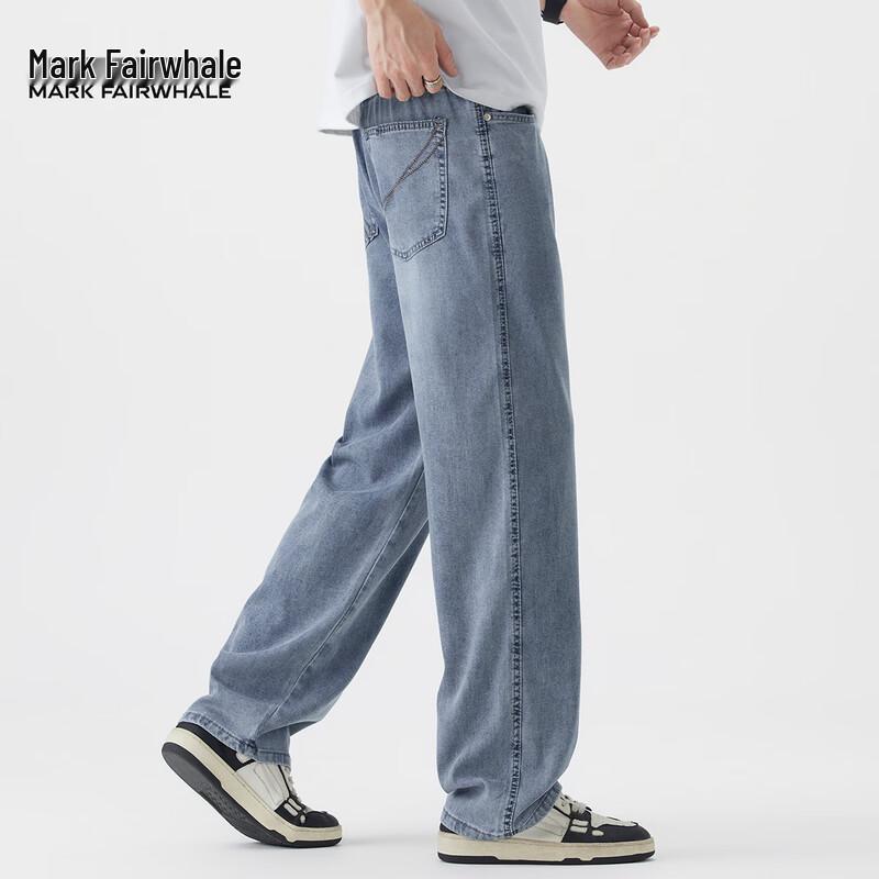 Mark Fairwhale Men's Lyocell Tencel Straight-Leg Jeans