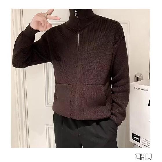 Spring 2024 Men's Sweater Patchwork Assorted Colors Skin-Friendly Fabric Fashion Versatile Top Casual Long-Sleeved Bottoming Shirt