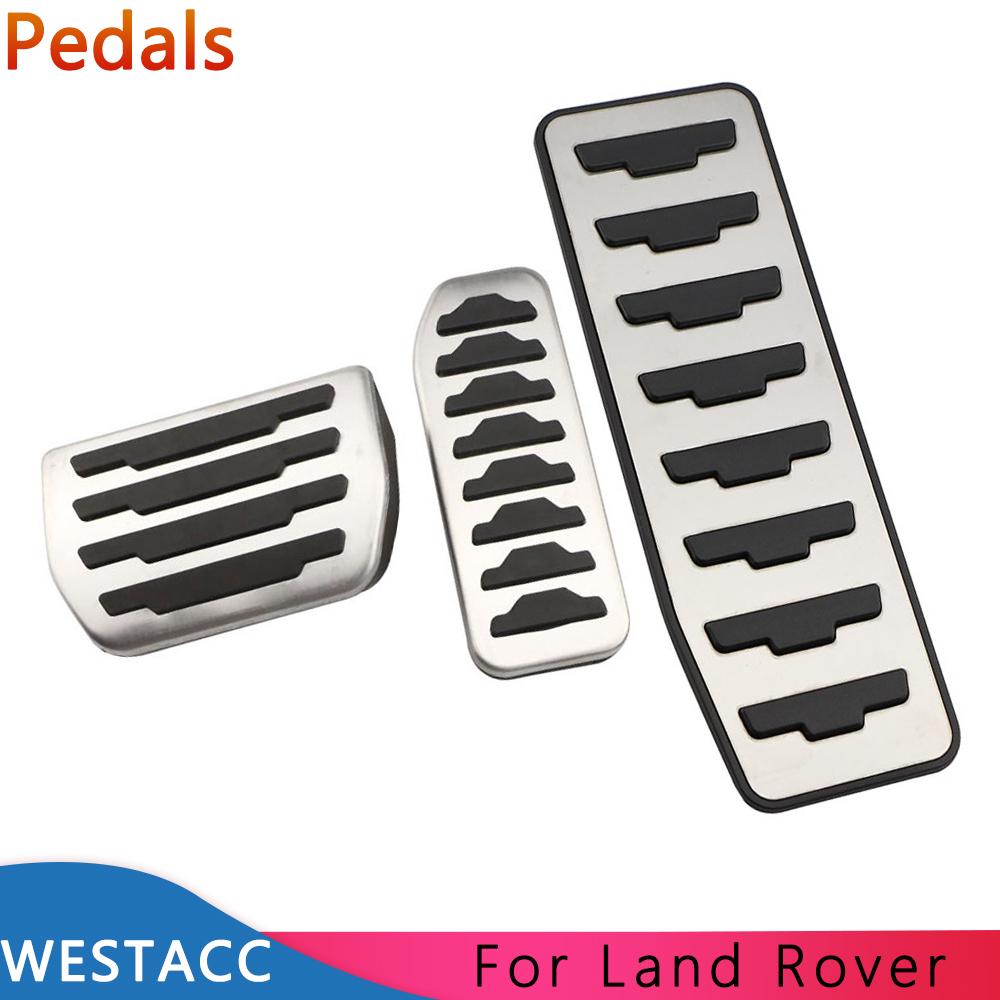 Pedale de mașină din oțel inoxidabil Pedală de sprijin pentru frână pe gaz pentru interior Land Rover Range Rover Evoque Discovery Sport