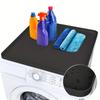 Washing Machine Storage Mat, Non-Slip Waterproof Washer Dryer Top Cover, Laundry Detergent and Fabric Softener Organizer, Washing Machine Accessory