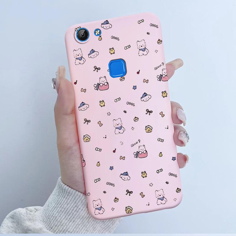 For Vivo V7 V7+ Plus Y79A Y75 Y73 Y79 1716 1718 Phone Case Cute Astronaut Panda Flowers Candy Soft Silicone TPU phone Case Cover