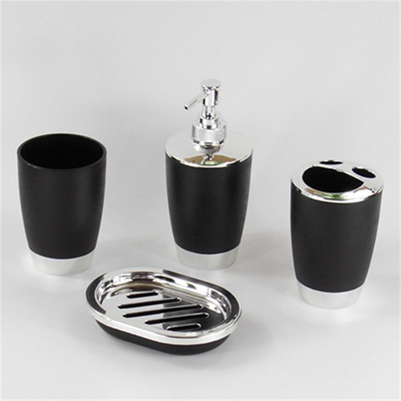 Bathroom Accessories Set: 6-Piece Oral Care and Toothbrush Holder Kit