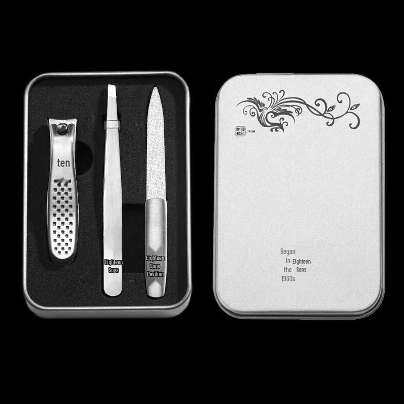 Shibazi Stainless Steel 3-Piece Beauty Tool Set