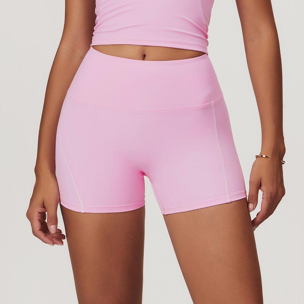 New Naked Tight Yoga Shorts With High Waist And Hip Lifting For External Wearing Fitness Shorts And Women'S Running Sports Shorts