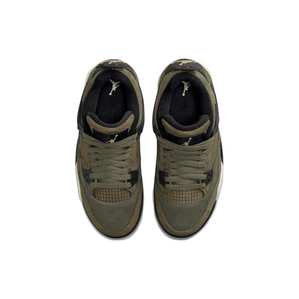 (GS) Air Jordan 4 Retro SE 'Craft - Olive' Kids' FB9928-200