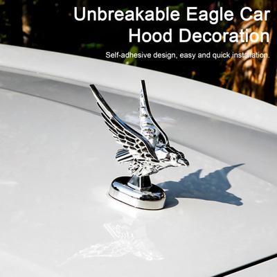 3D Eagle Car Hood Ornament Self-Adhesive Cool Universal Automotive Auto Truck Front Hood Animal Decoration Car Supplies